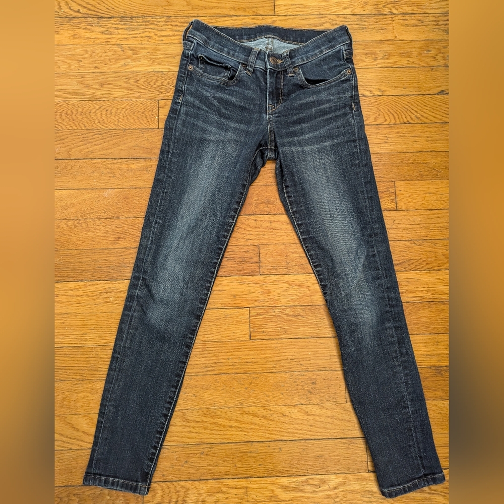 Banana Republic Jeans Skinny Petite Medium Wash Blue Denim Pants Size 23